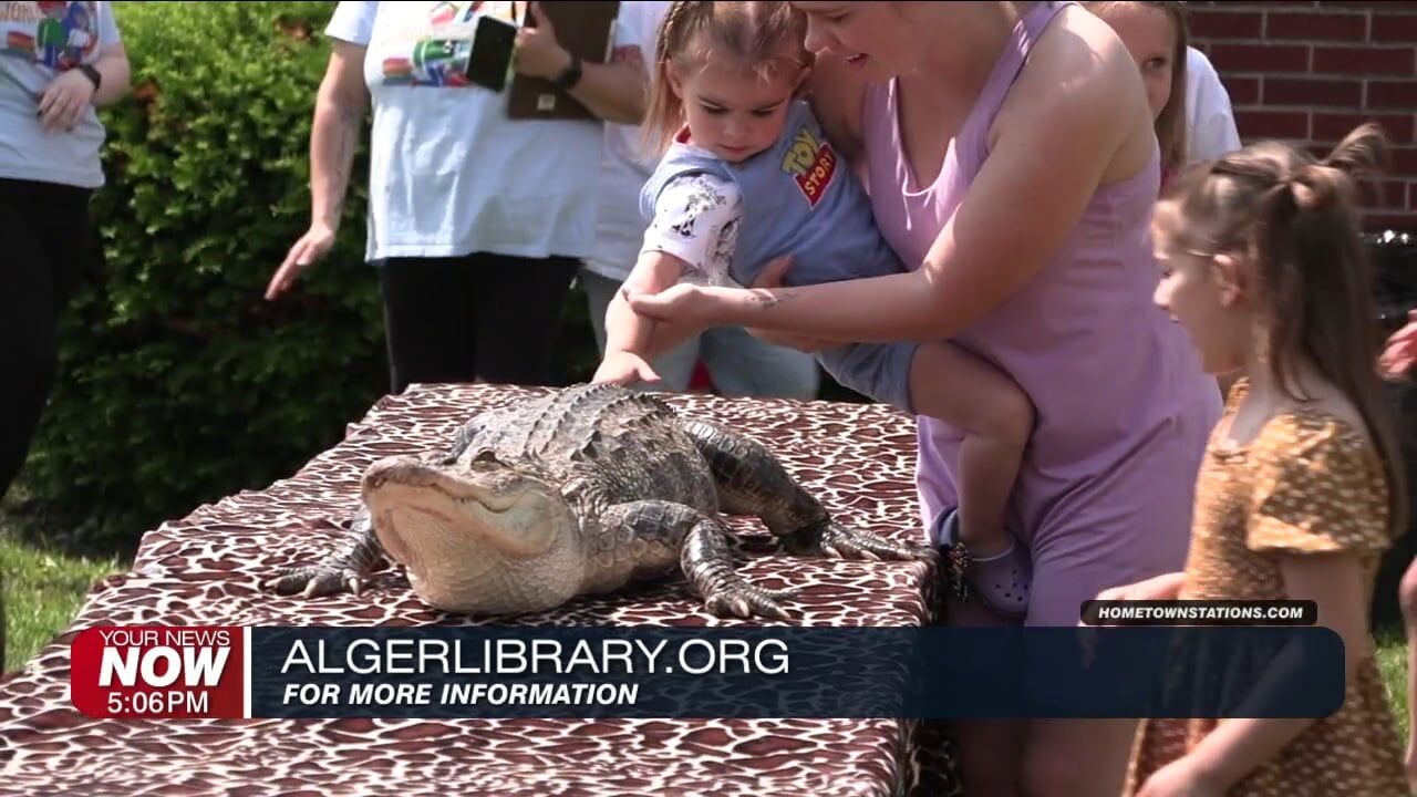Things get wild at Alger Public Library with visit from Exotic Zoo